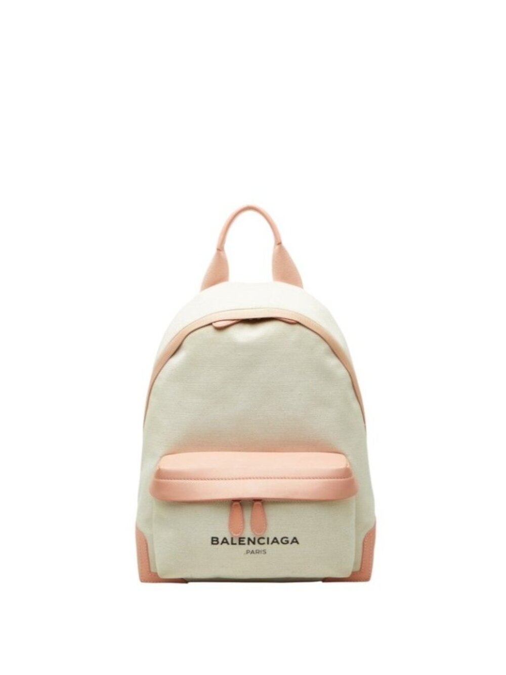 Balenciaga Backpack White Pink Canvas Leather
